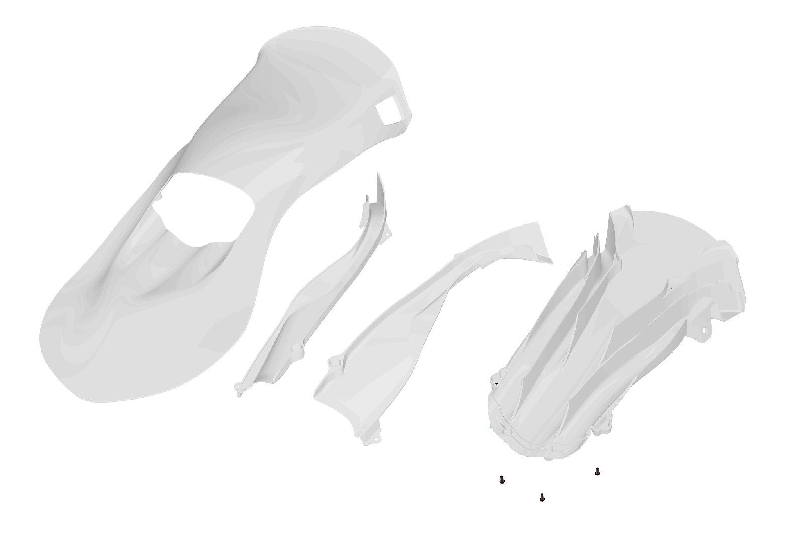 Kart Republic Big - 2025 Front Fairing (Nassau) Dynamica White
